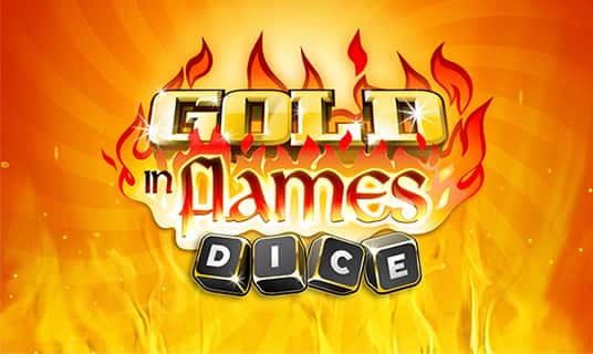 Gold in Flames Dice
